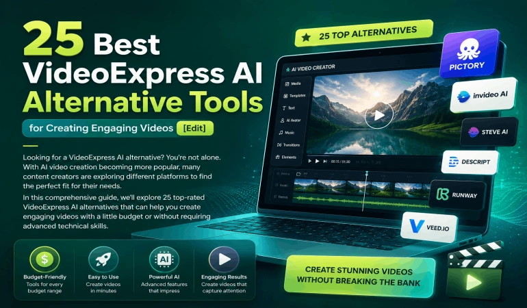 25 Best VideoExpress AI Alternative Tools for Creating Engaging Videos