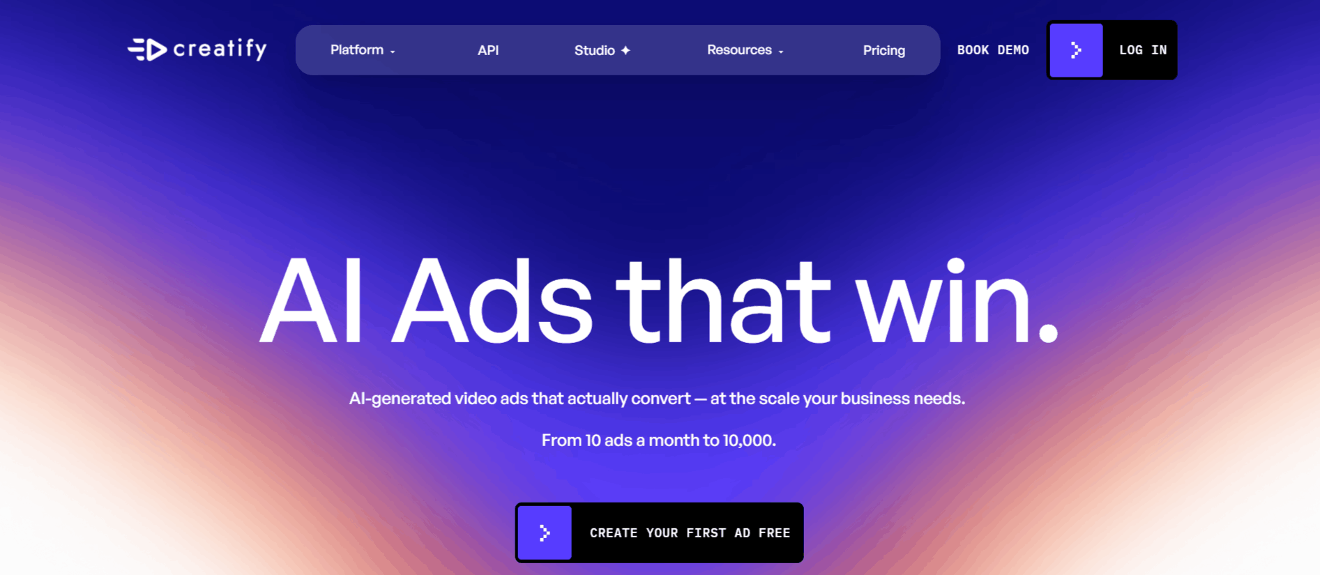 Creatify AI Website