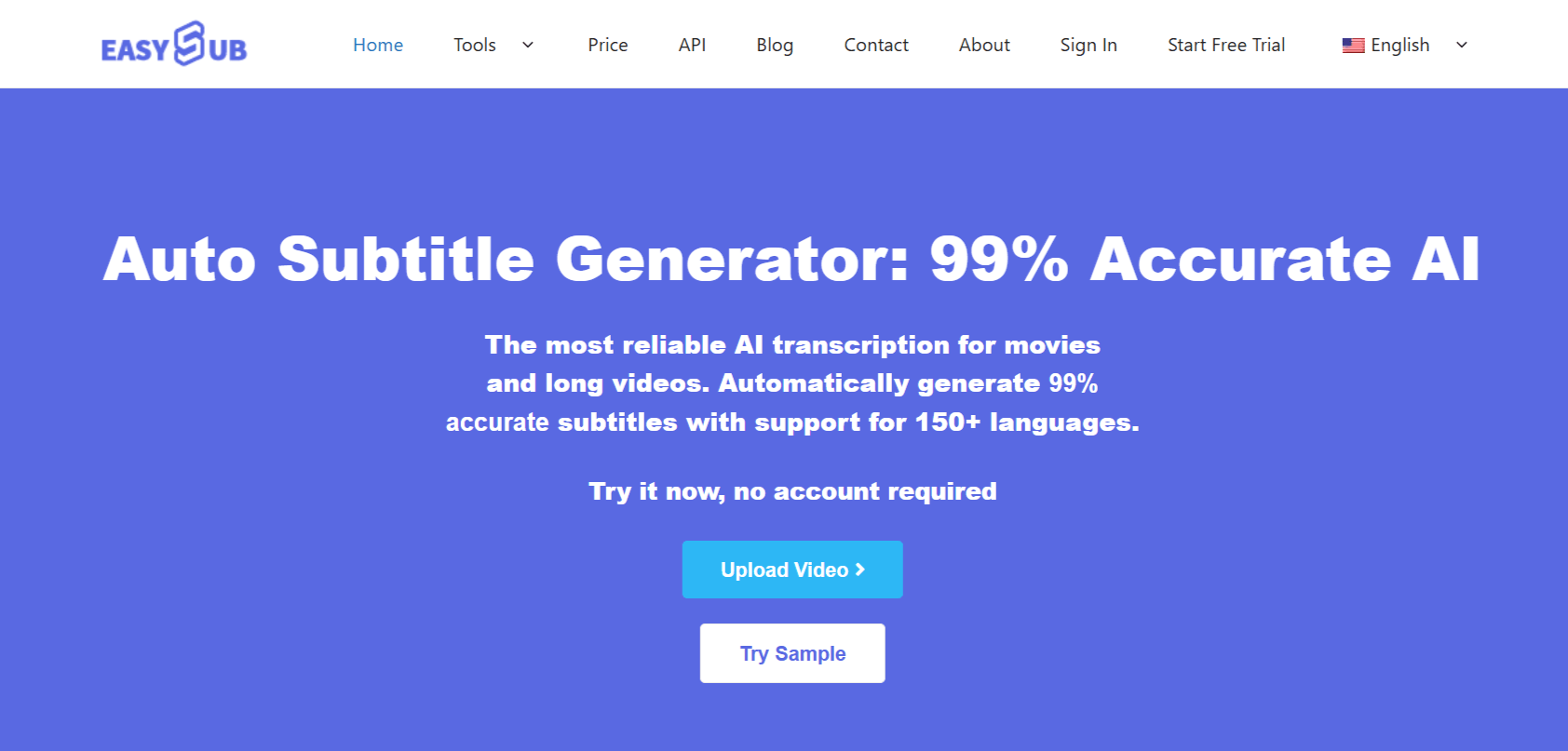 EasySub AI Website