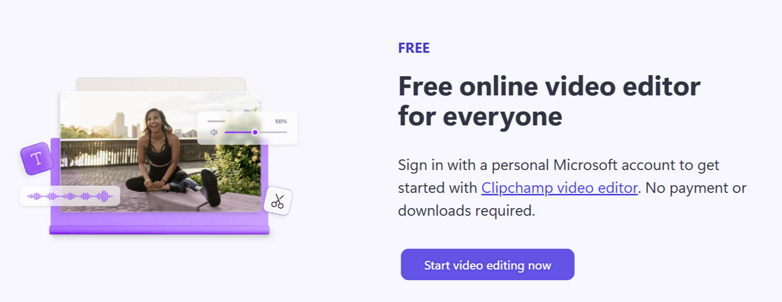 Clipchamp AI Pricing page